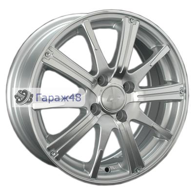 LS 209 R15 / 6J PCD 4x100 ET 45 ЦО 73.1 Литые Серебристый полированный